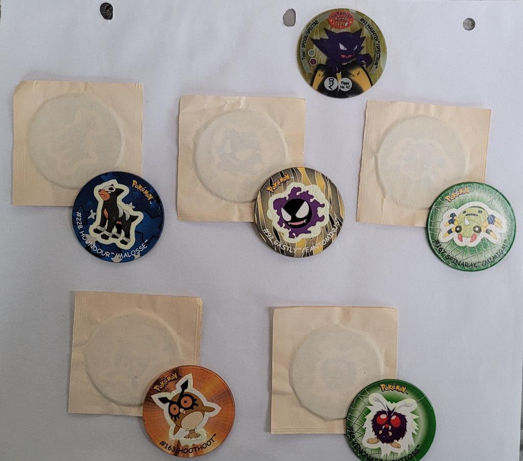 5 nr 's nog van de serie Surprise Pokémon flippo 1 t/m 45, Verzenden, Spiek, Losse flippo's