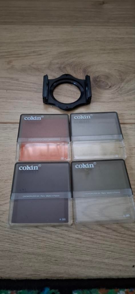 4 Vintage Cokin Cromofilter SS met filterhouder ¤ 49, TV, Hi-fi & Vidéo, Photo | Filtres, Enlèvement ou Envoi, Utilisé, Autres types