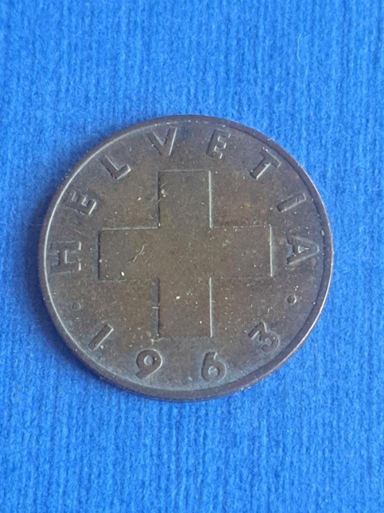 1963 Suisse 2 centimes en bronze, Envoi, Autres pays, Monnaie en vrac