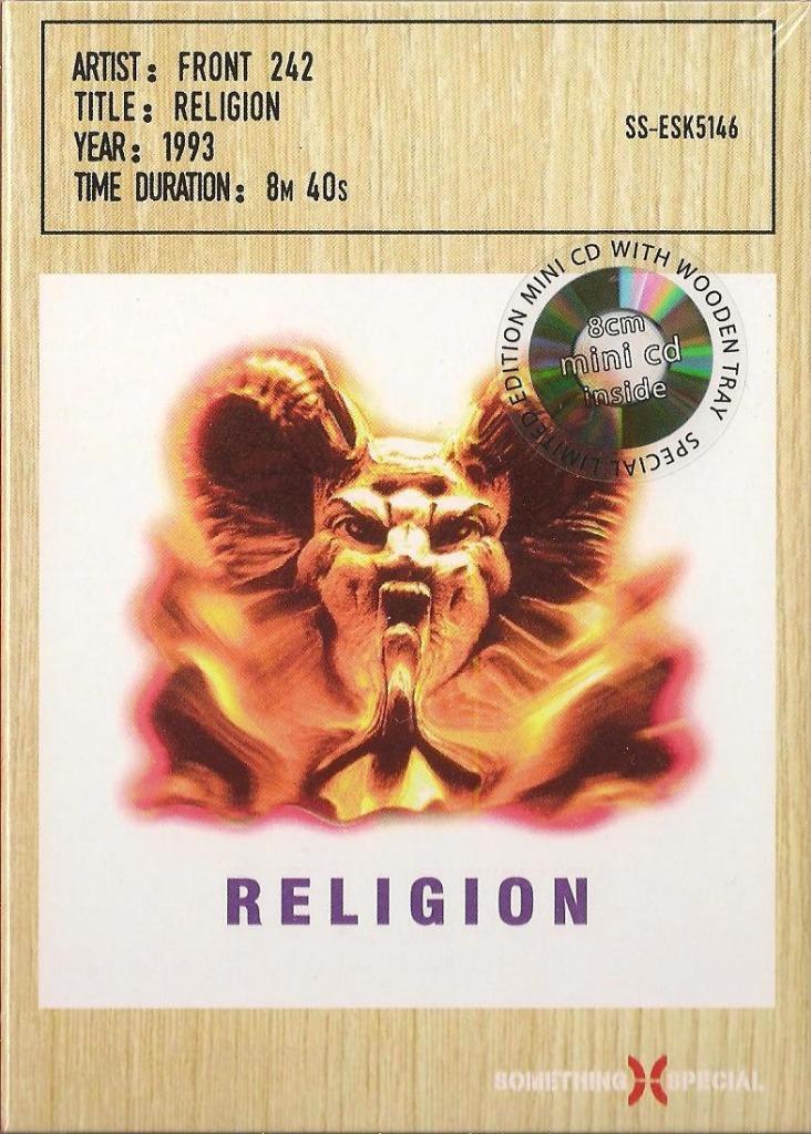 FRONT 242 RELIGION - LIMITED MINI CD IN WOODEN BOX + STICKER, CD & DVD, Envoi, Neuf, dans son emballage