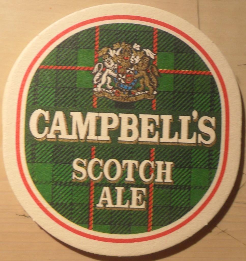 Sous-bock Campbell's Scotch Ale, Verzamelen, Biermerken, Ophalen of Verzenden, Viltje(s)