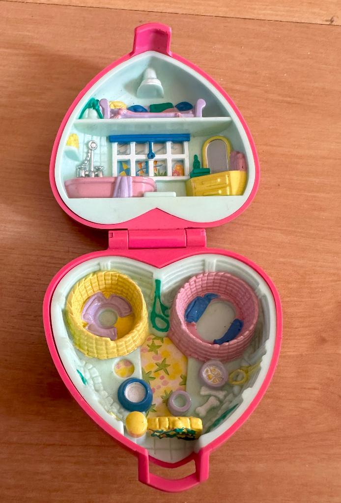 Polly Pocket Precious Puppies Vintage Bluebird uit 1993, Ophalen of Verzenden, Gebruikt