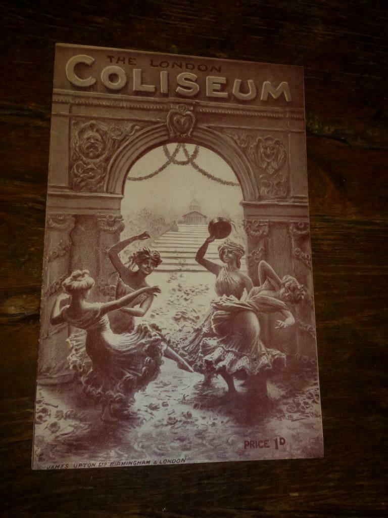 Ancienne brochure THE LONDON COLISEUM programme 1913, Enlèvement ou Envoi, Dépliant