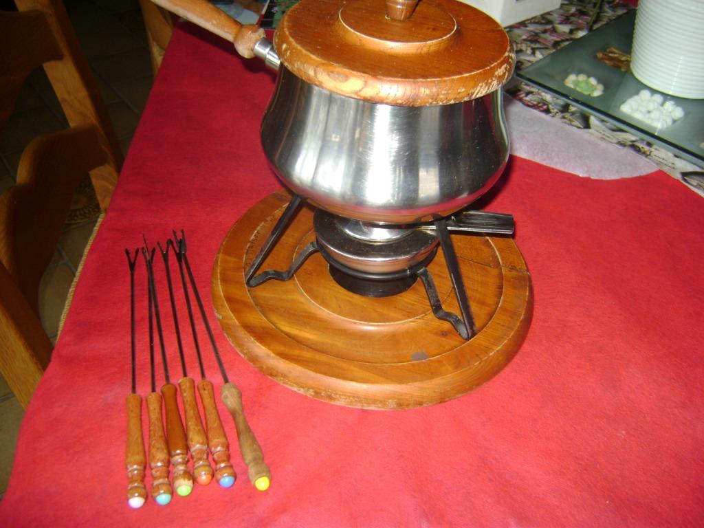 Caquelon pour fondue avec fourchettes, Enlèvement ou Envoi, Utilisé, 4 à 7 personnes