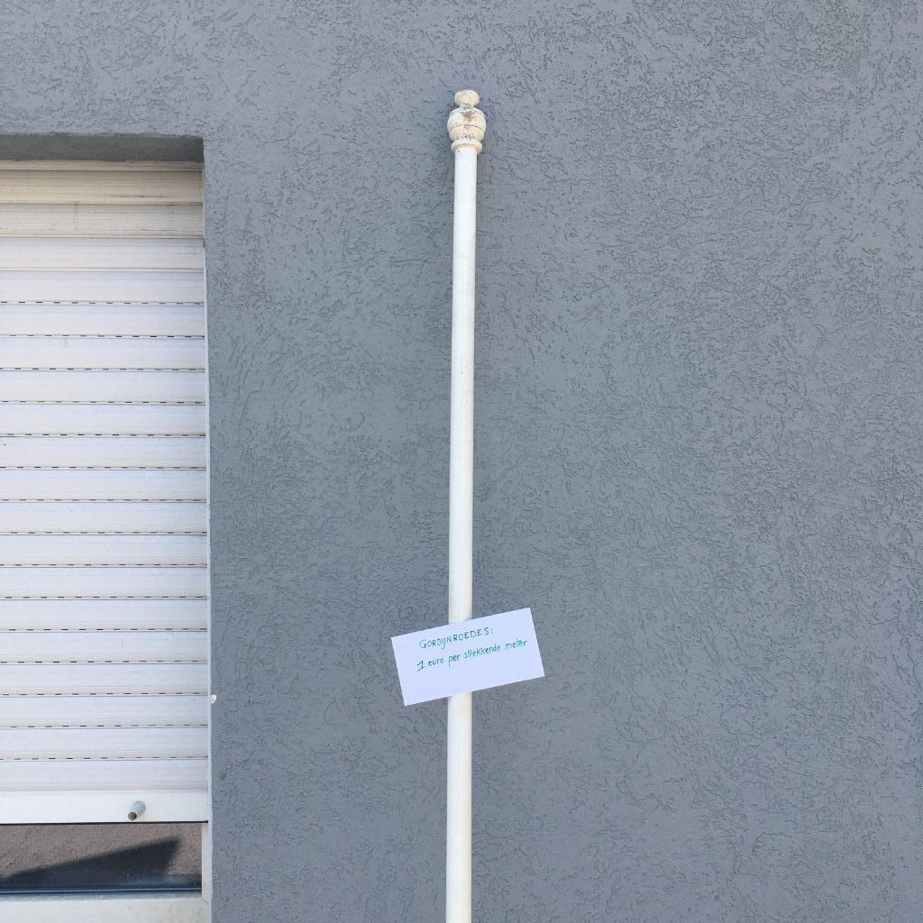 Tringles à rideaux en bois, Enlèvement, Utilisé, 200 cm ou plus, Blanc