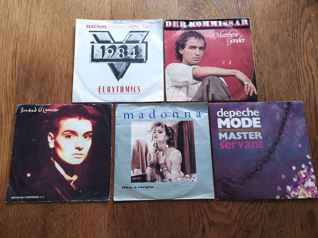 Lotje 45 T vinyl singles jaren 80, Gebruikt, Single, Ophalen of Verzenden, Overige genres