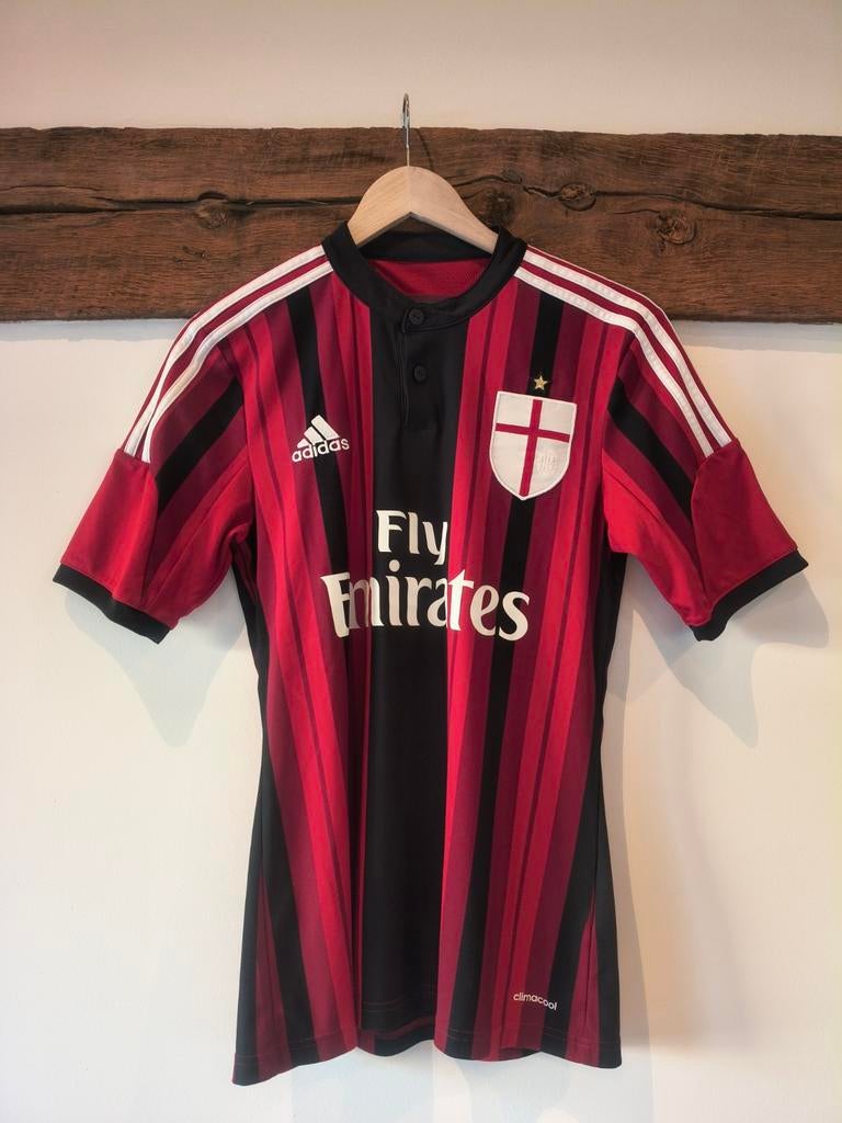 Thuisshirt AC Milan 2014-2015 (nooit gedragen) Maat S, Maat S, Ophalen of Verzenden, Zo goed als nieuw, Shirt