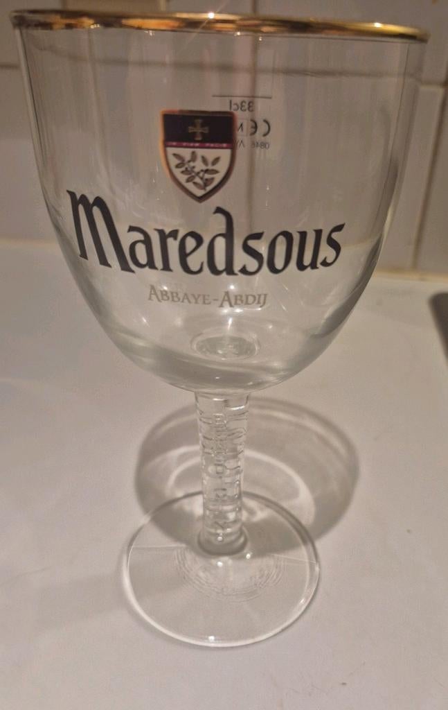 Verres à bière Maredsous (33cl), Enlèvement ou Envoi, Comme neuf