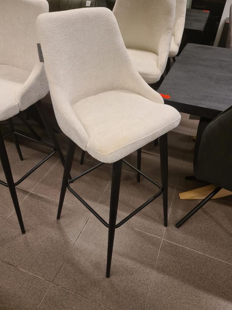 Nieuwe Richmond barstoel Brooke white unicorn €125 per stuk, Ophalen, Hout, Met voetsteun, 60 tot 90 cm