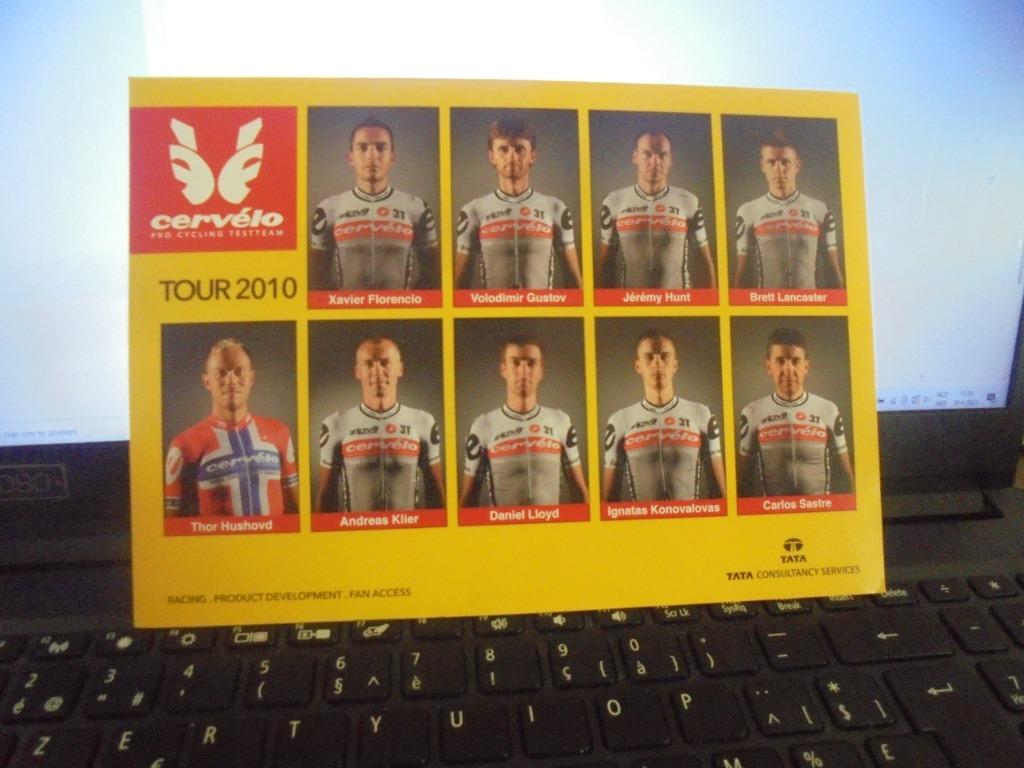 Tour 2010 cervélo, Enlèvement ou Envoi, Comme neuf, Gravure