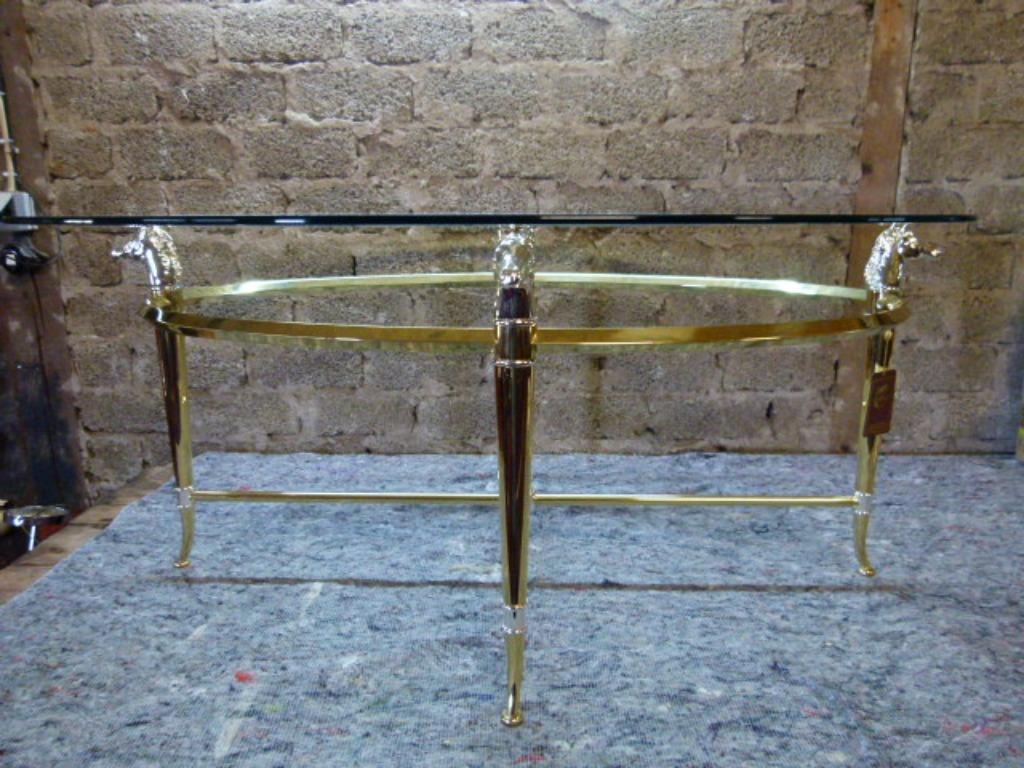 Vintage Hollywood Regency Cattaneo cheval Italy, Ophalen, Zo goed als nieuw, Ovaal, Hollywood Regency
