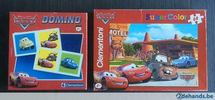Cars dominospel & 60 delige puzzel, Ophalen, Gebruikt