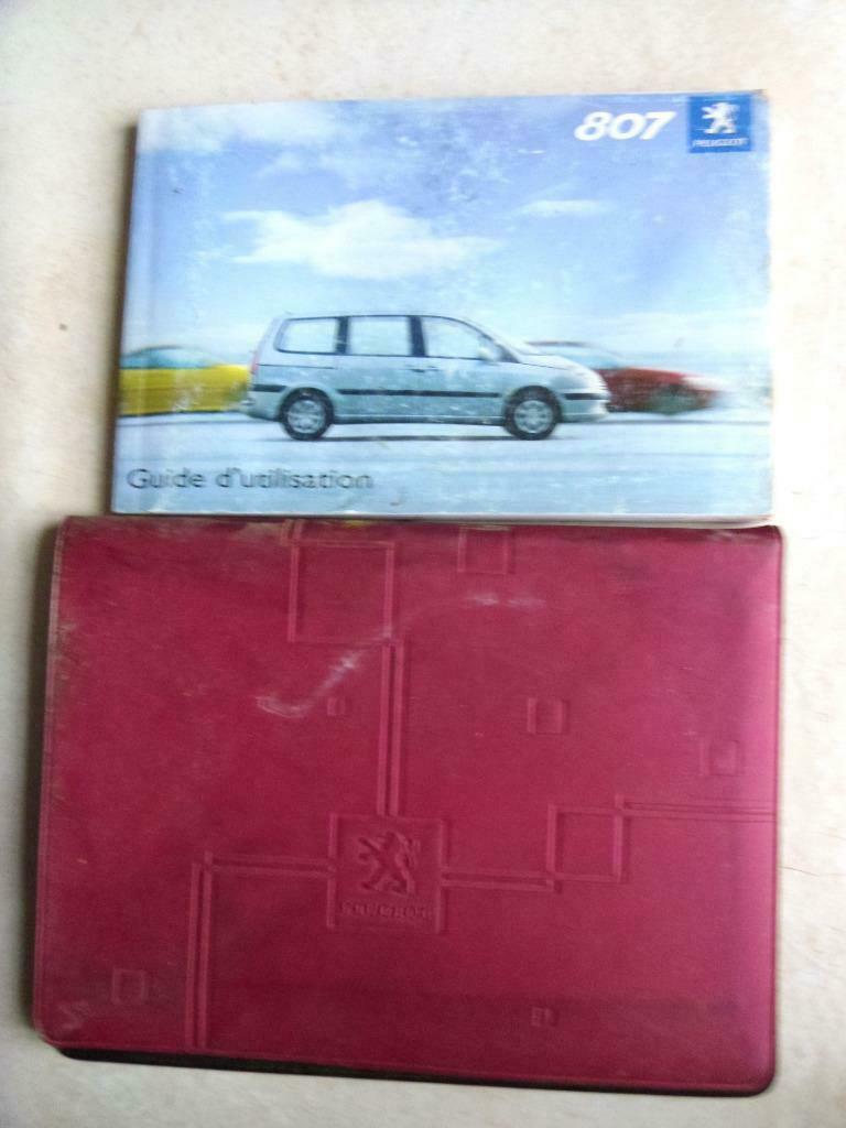 Manuel d'utilisation Peugeot 807 avec sa pochette, Enlèvement ou Envoi