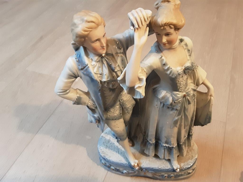 Posture en biscuit (hauteur 39cm), Collections, Statues & Figurines, Enlèvement, Neuf, Humain