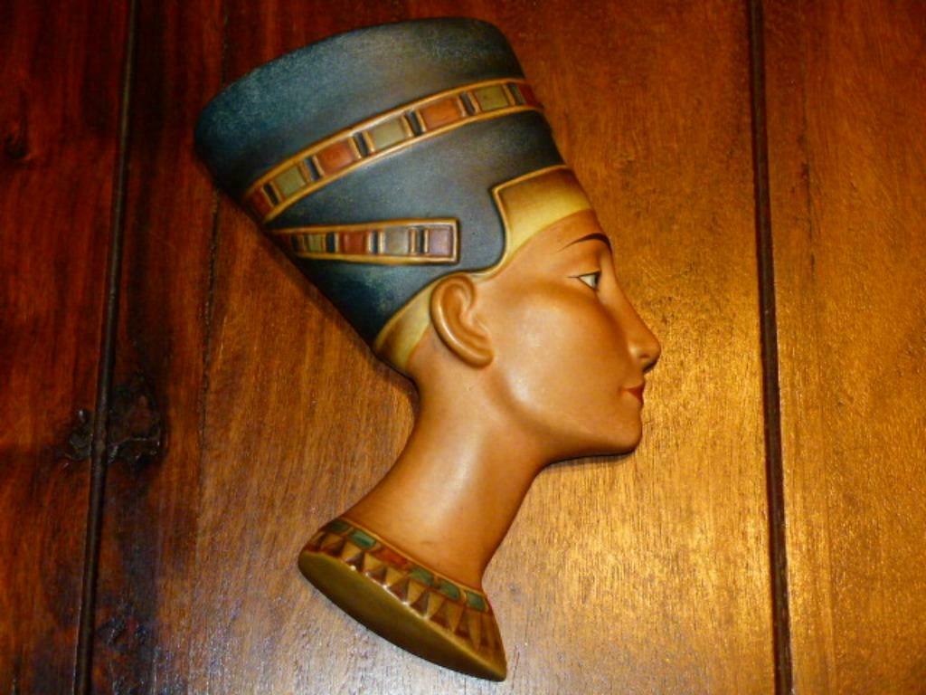 vintage wandmasker  Hummel  50er jaren Nefertiti, Ophalen of Verzenden, Huis en Inrichting