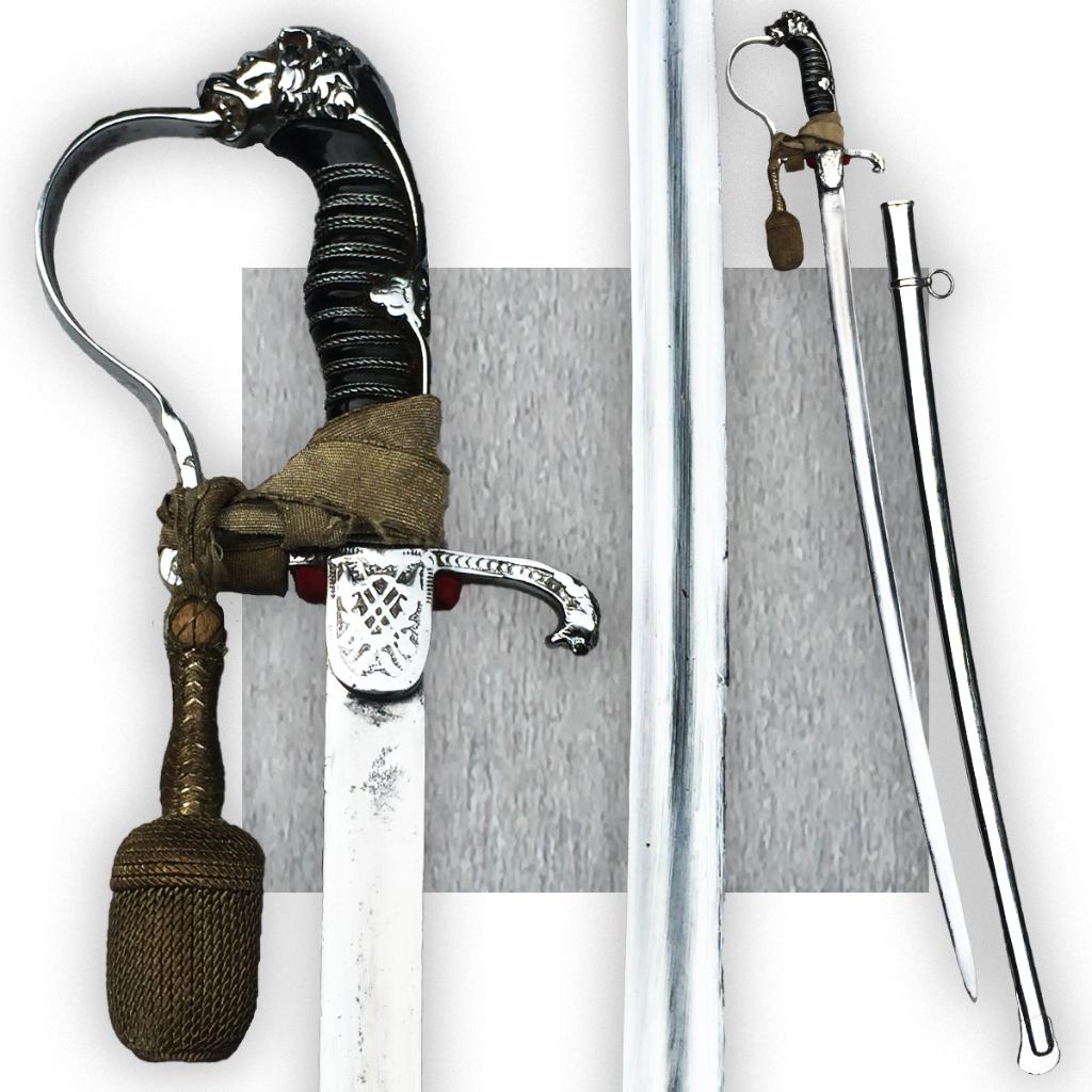 🚨Rare Sabre de LUXE PRUSSIEN police ou pompier ORIGINAL, Collections, Envoi, Armée de terre, Épée ou sabre