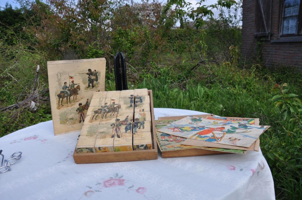 ancien jeu de cubes en bois francais, Antiek en Kunst, Antiek | Speelgoed, Ophalen of Verzenden