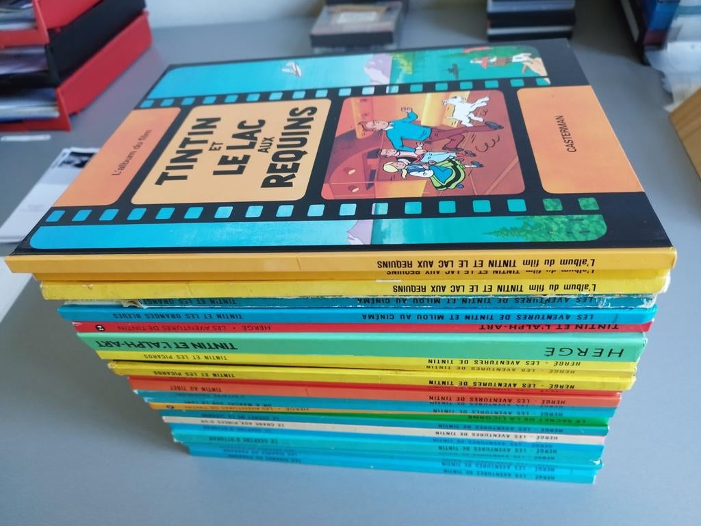 Tintin dos C Hergé divers titres EO et rééditions, Livres, BD, Utilisé, Série complète ou Série, Enlèvement ou Envoi