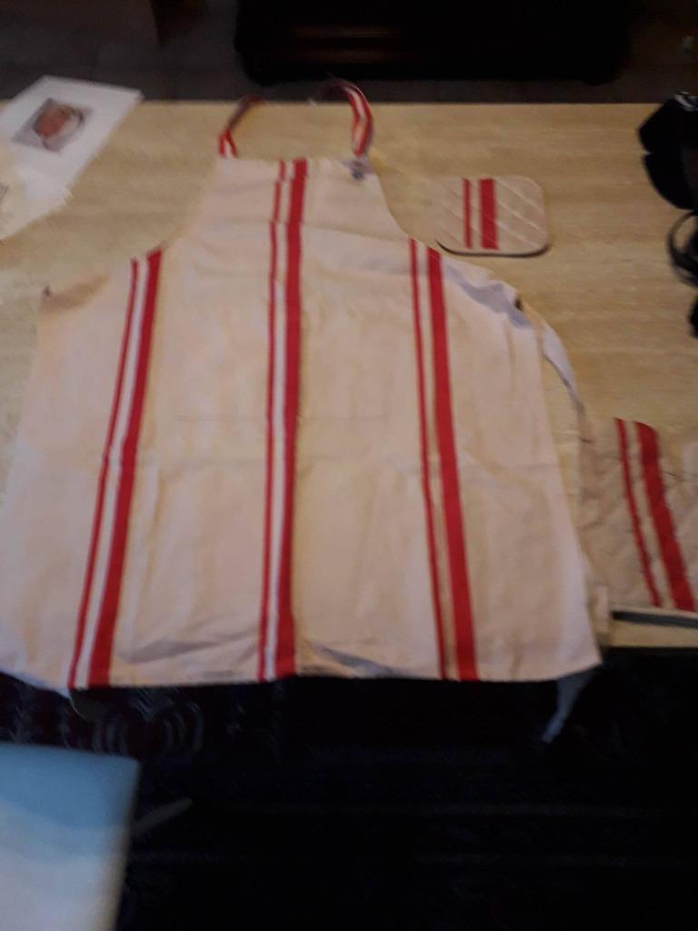 Tablier de cuisine, gant de cuisine et manique, Enlèvement ou Envoi, Neuf, Beige, Tablier