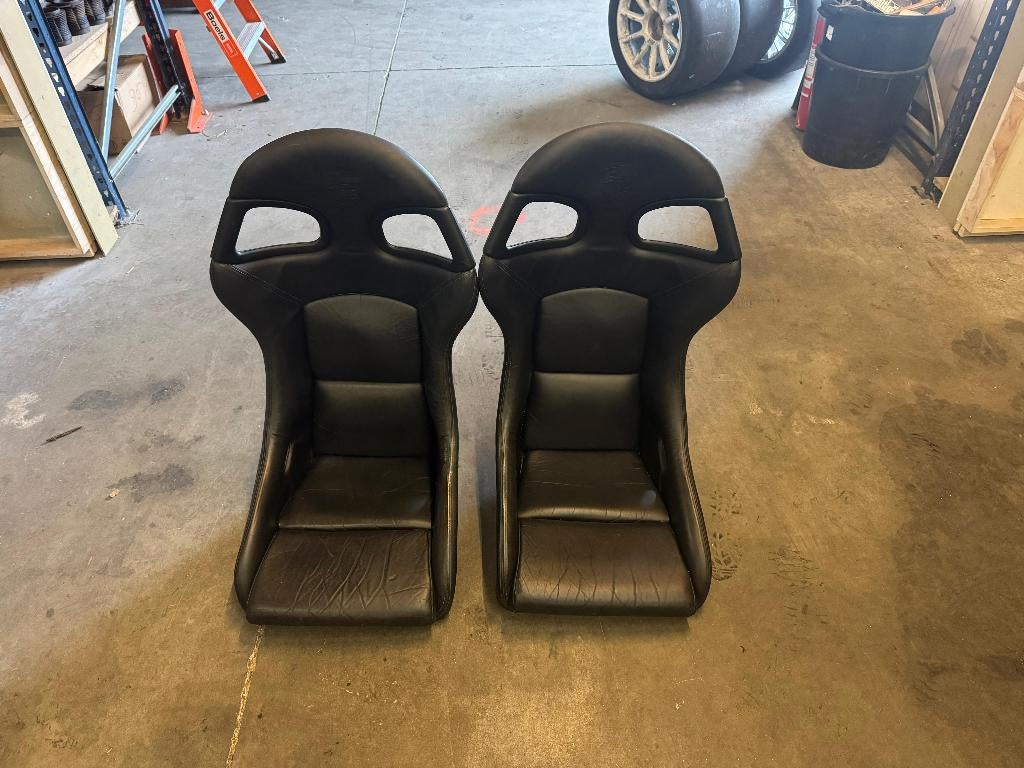 Sièges baquets Recaro en cuir noir, Enlèvement, Utilisé, Pièces Oldtimer ou Ancêtre