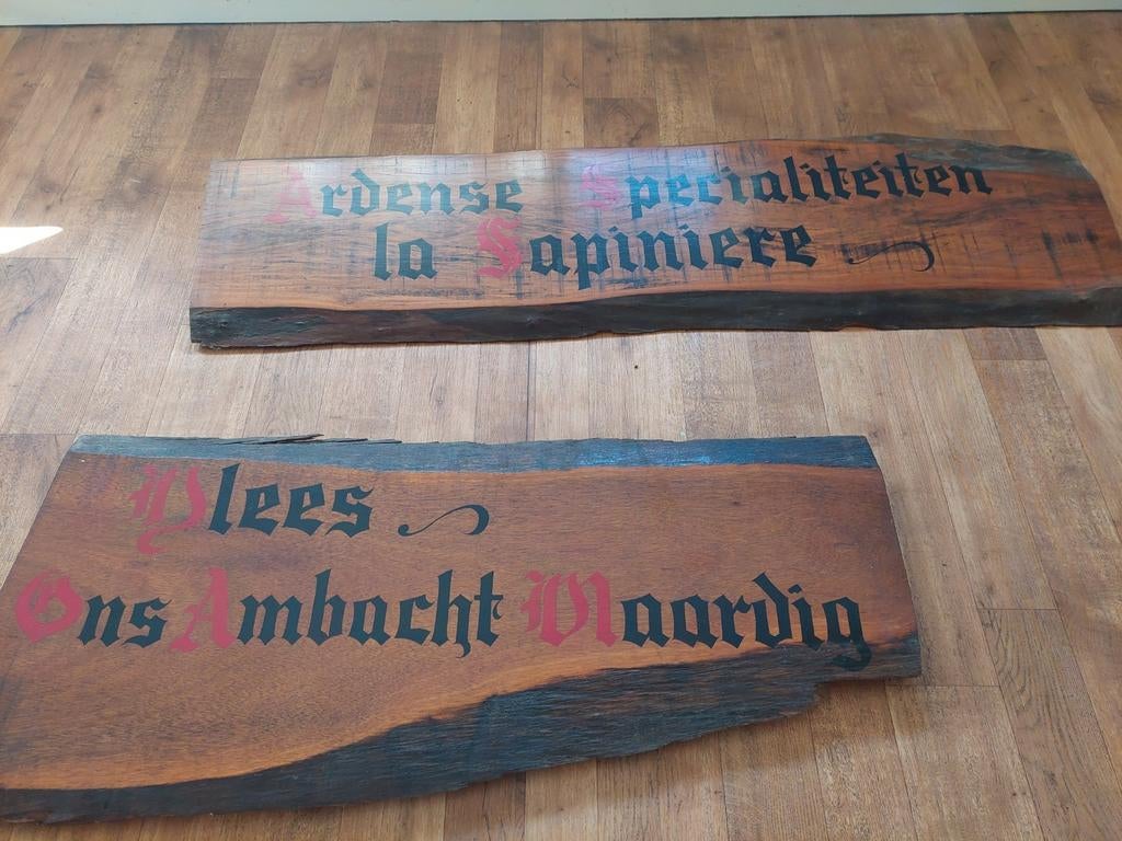 Heel mooie ophangborden van SAPINIERE.1m10 &1m60 lang.65j, Enlèvement, Comme neuf