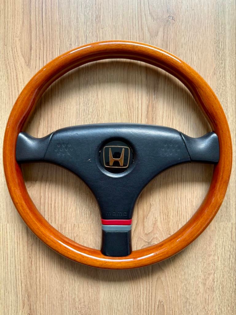 Momo Honda Access Houten Stuur Civic Accord CRX ED EE EG EK, Auto-onderdelen, Besturing, Alfa Romeo, Amerikaanse onderdelen, Audi