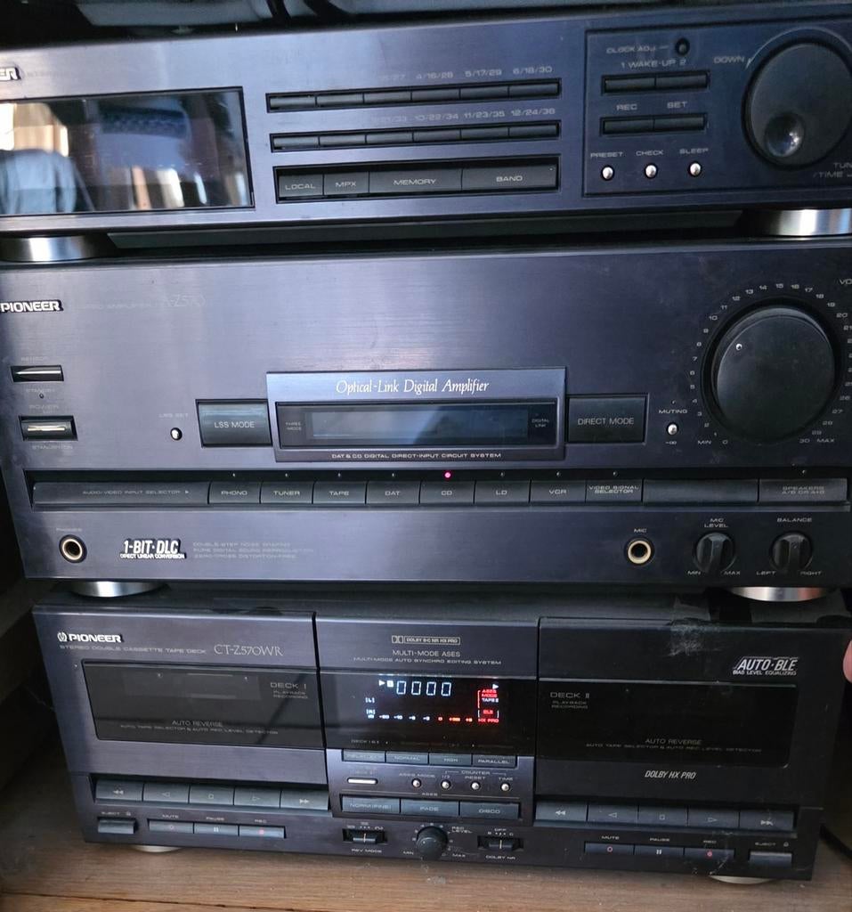 Chaîne hi-fi Pioneer Z570 vintage avec baffles canton, Ophalen, Pioneer