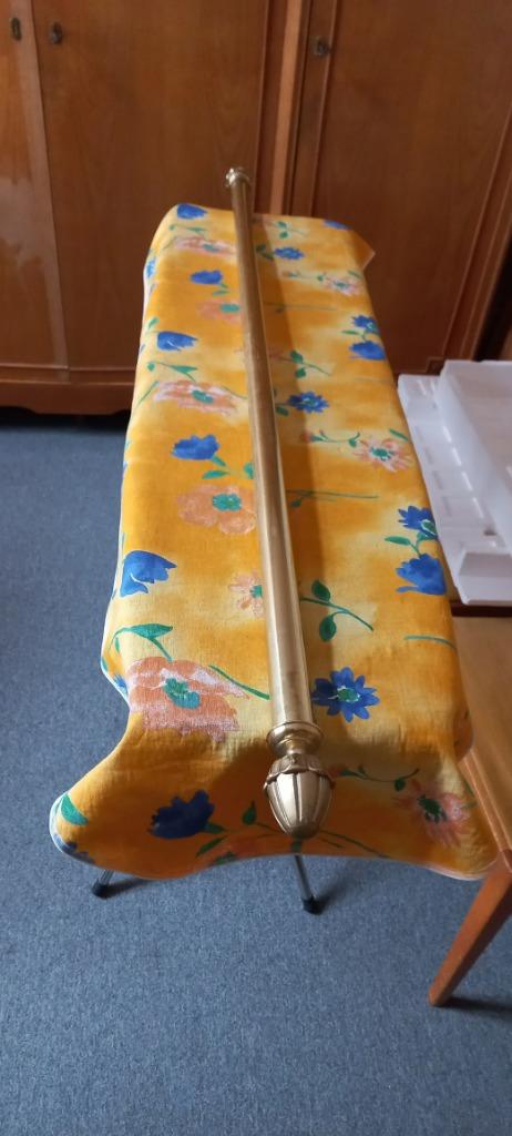 barre de tenture en cuivre laiton, Maison & Meubles, Enlèvement, Utilisé