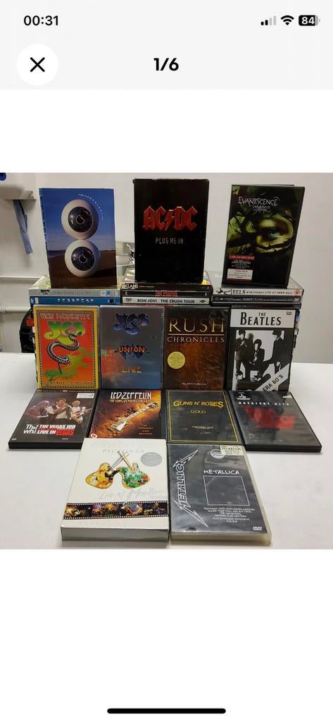 57 x Rock Music DVD, Envoi