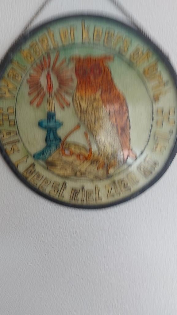 Glasraam handgeschilderd, Ophalen
