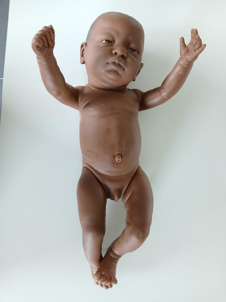Prachtige levensechte babypop 55cm, Ophalen of Verzenden, Zo goed als nieuw, Babypop