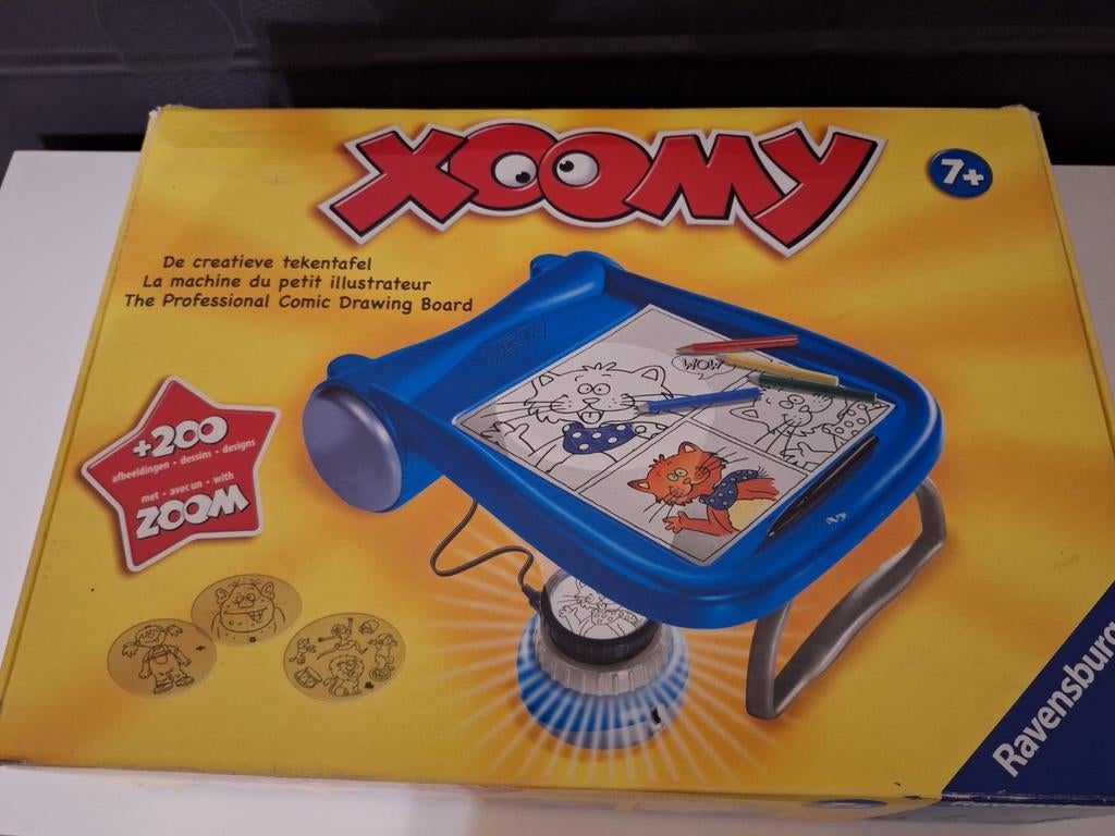 Xoomy, de creatieve tekentafel met 200 afbeeldingen, Ophalen, Zo goed als nieuw