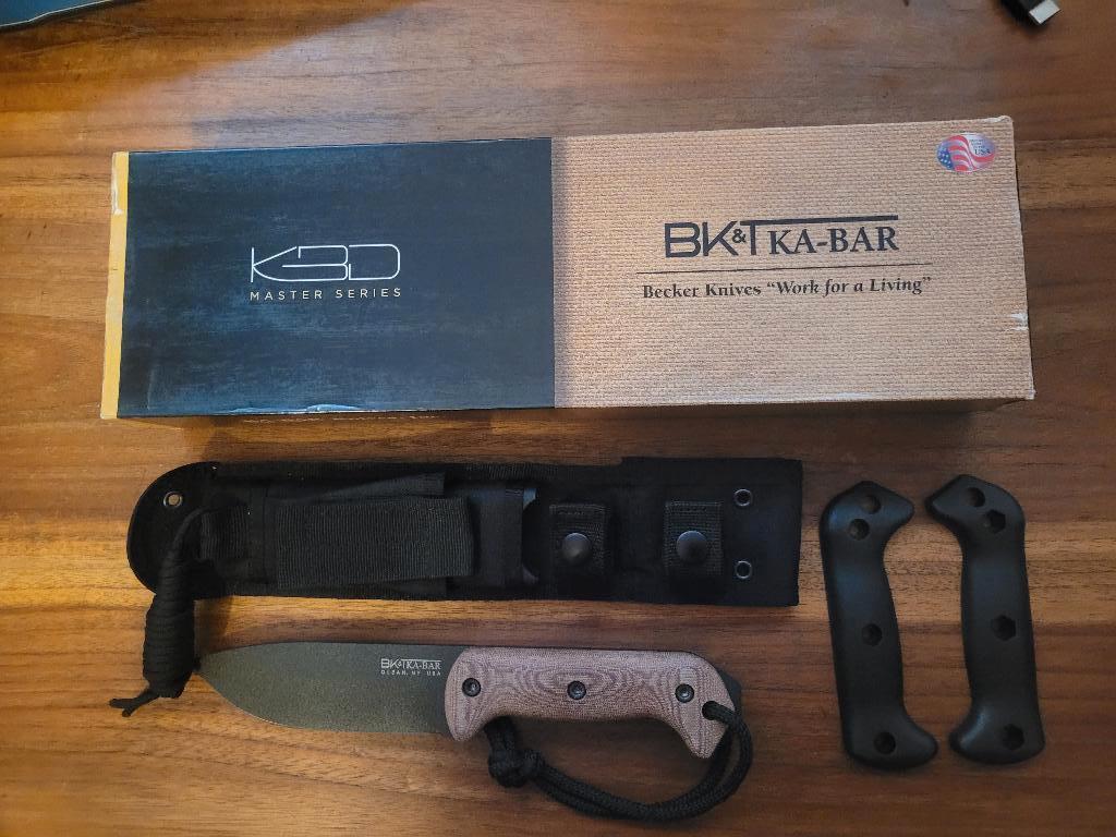 KABAR BECKER BK2 - MICARTA HANDLES - NIEUW, Verzamelen, Ophalen