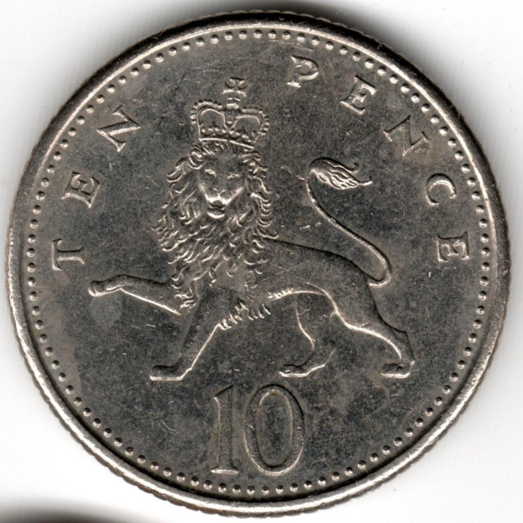 Royaume-Uni : 10 Pence 1992 KM#938b Ref 16522, Enlèvement ou Envoi, Autres pays, Monnaie en vrac