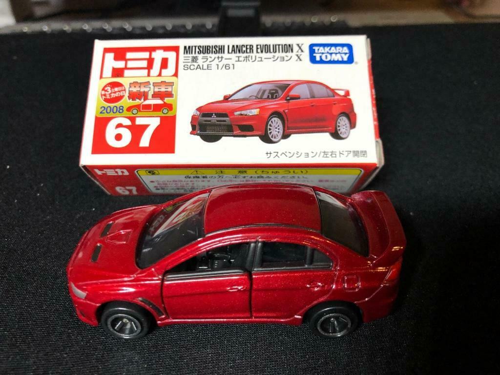 Takara Tomy Mitsubishi Lancer Evolution X No 67, Ophalen of Verzenden, Nieuw, Auto