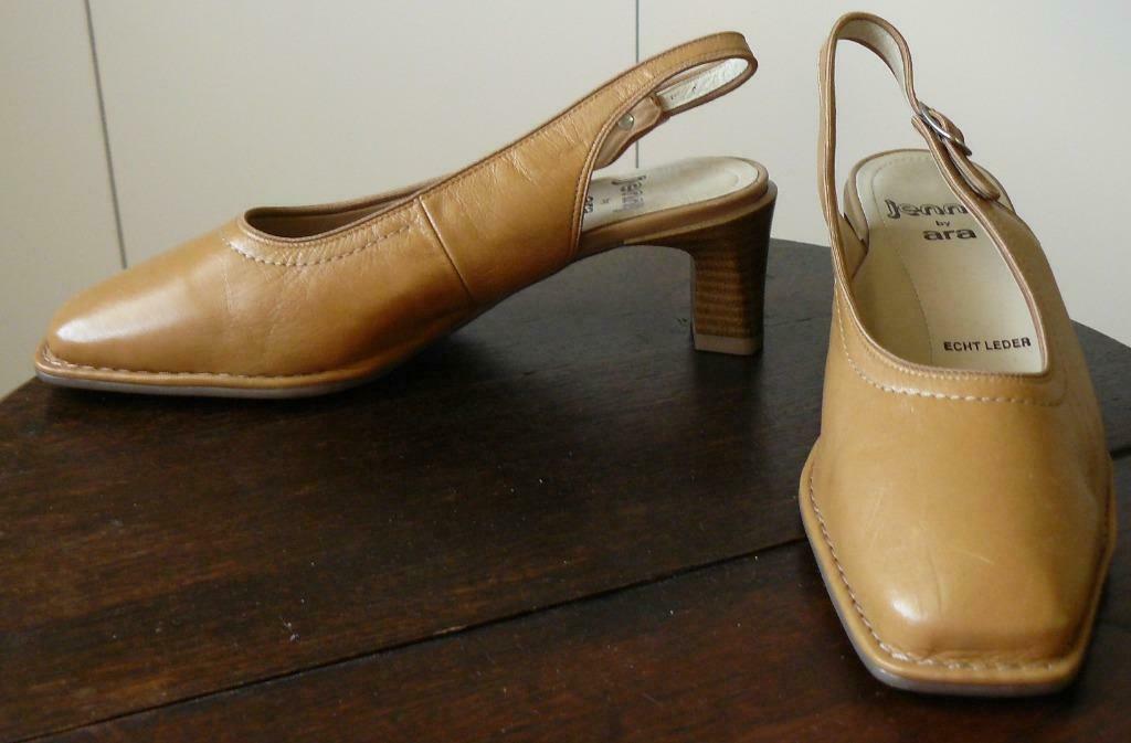 Lichtbruine lederen pumps Jenny by Ara maat 37, Neuf, Jenny by Ara, Enlèvement ou Envoi, Beige