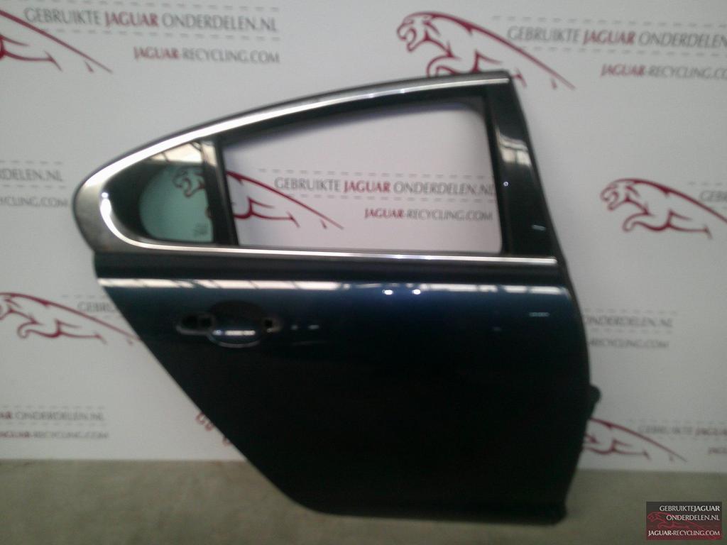 Deur rechts achter Jaguar XF blauw 2008-2015, Auto-onderdelen, Carrosserie, Deur, Jaguar, Achter, Rechts, Gebruikt, Herkomst onderdeel bekend