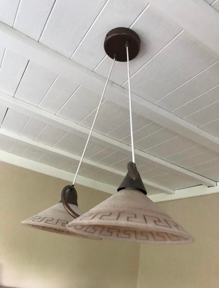 Luster met modern motief van het merk MASSIVE, Huis en Inrichting, Ophalen, 50 tot 75 cm, Moderne, Glas