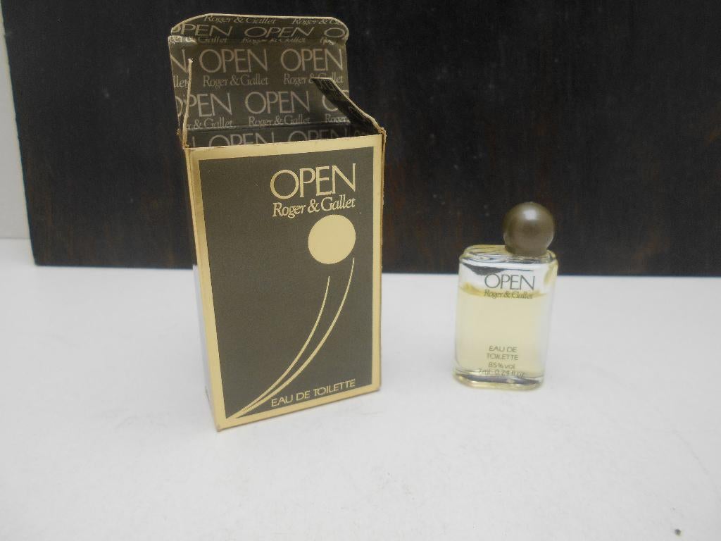 ancienne miniature parfum Open Roger et Gallet, Ophalen of Verzenden, Zo goed als nieuw, Miniatuur