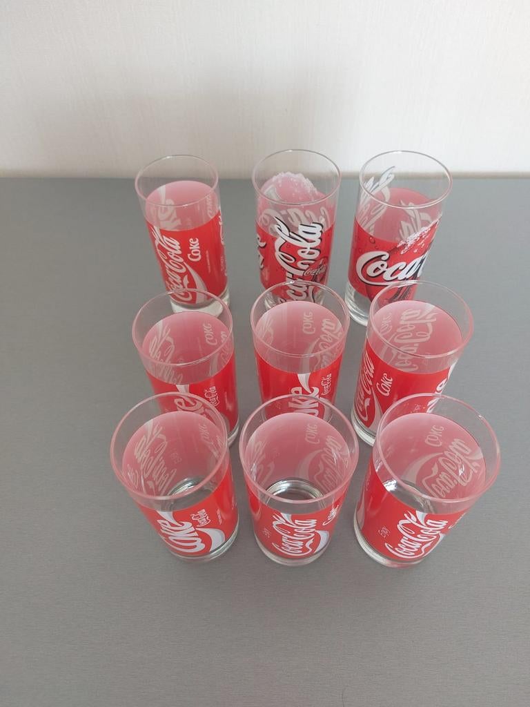 Différents verres à Coca-Cola, Enlèvement ou Envoi, Comme neuf
