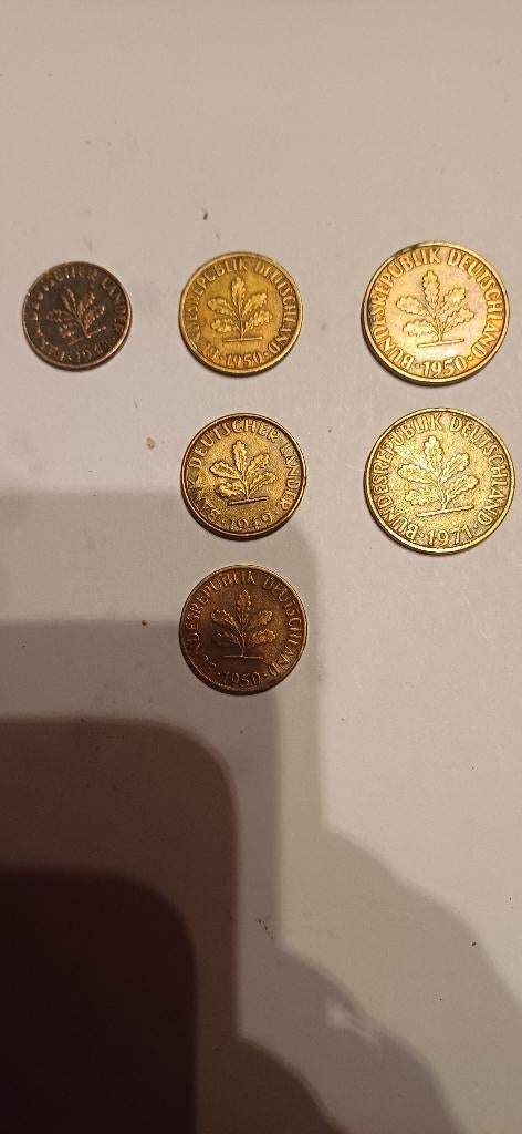 Pfening 1ct  5ct 10ct, Postzegels en Munten, Ophalen of Verzenden, Duitsland, Setje