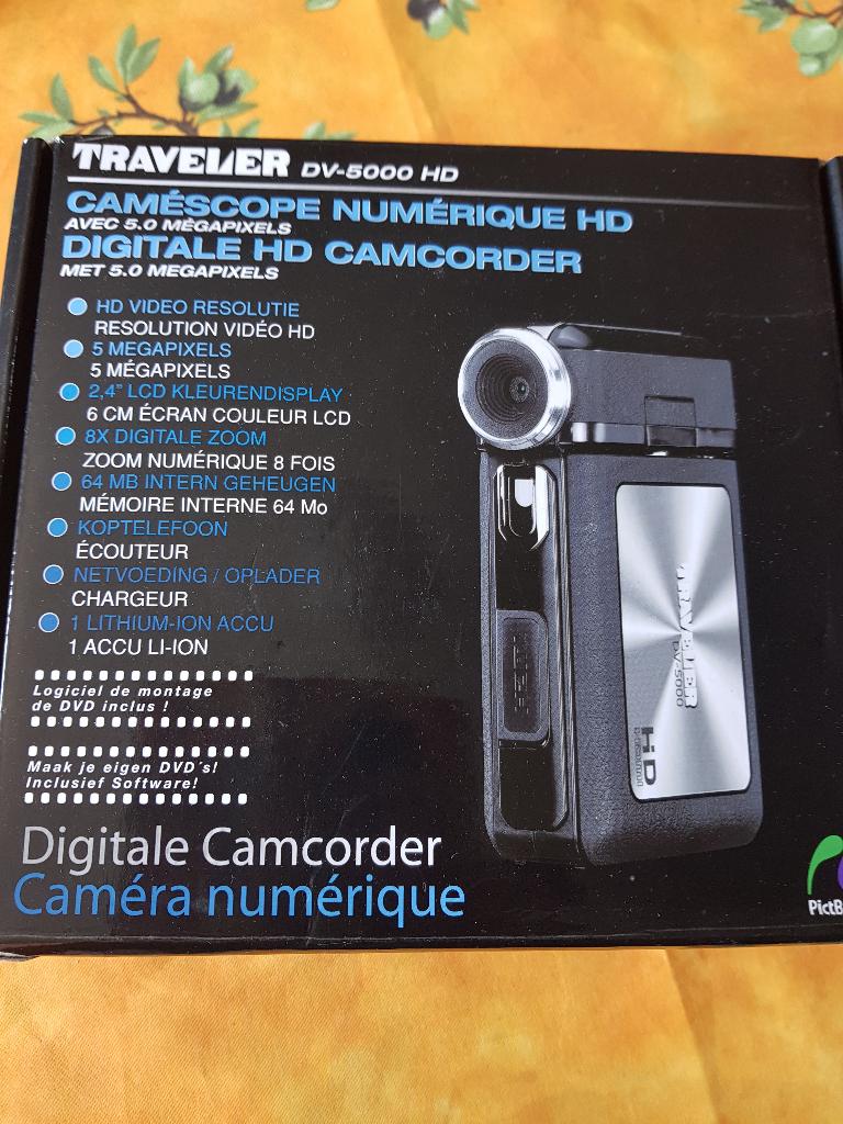 caméscope numérique HD tout neuf, TV, Hi-fi & Vidéo, Enlèvement