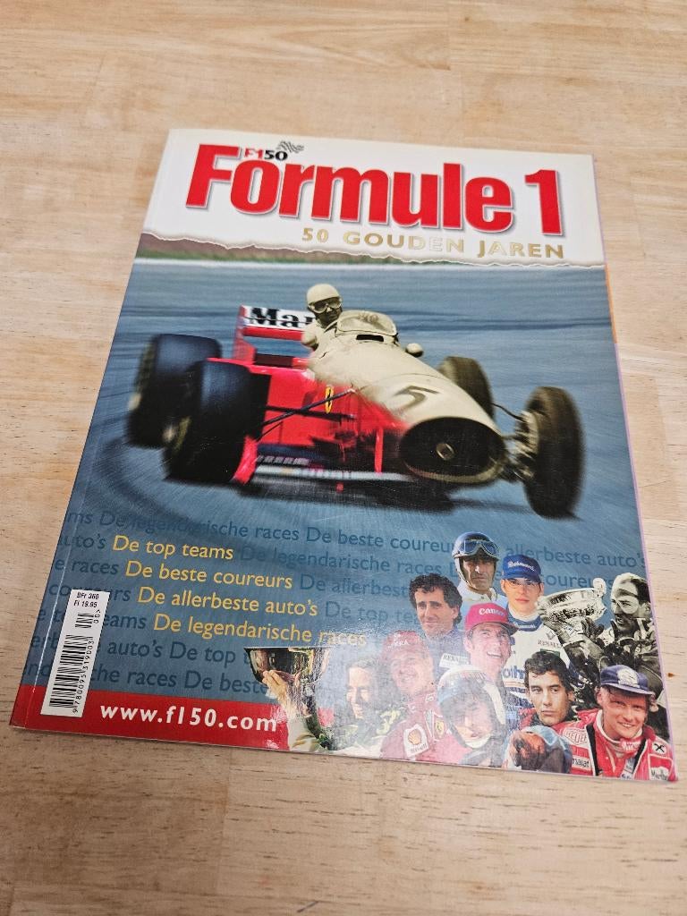 Boek magazine Formule 1 50 gouden jaren, Ophalen of Verzenden, Zo goed als nieuw, Formule 1