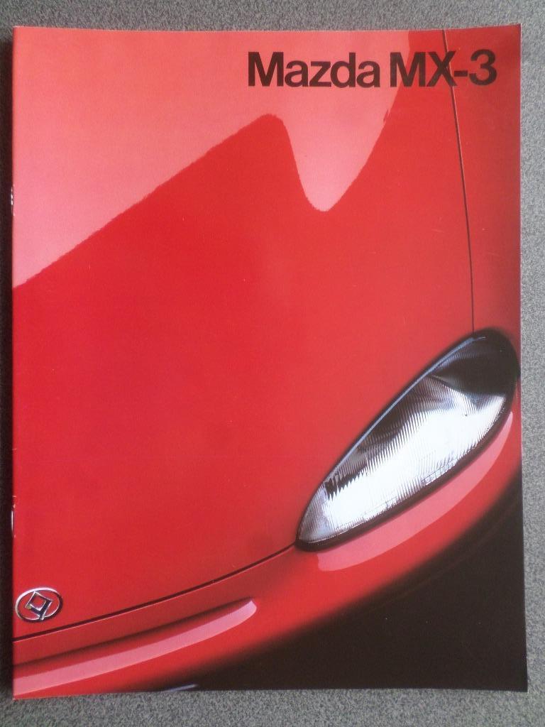 Brochure Mazda MX-3 1.6 et V6, Livres, Autos | Brochures & Magazines, Enlèvement, Mazda