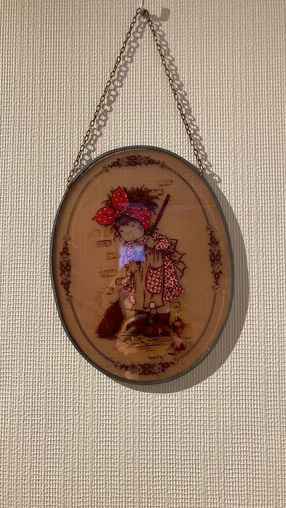Vintage wanddecoratie Sarah Kay, Verzamelen, Ophalen of Verzenden, Huis en Inrichting