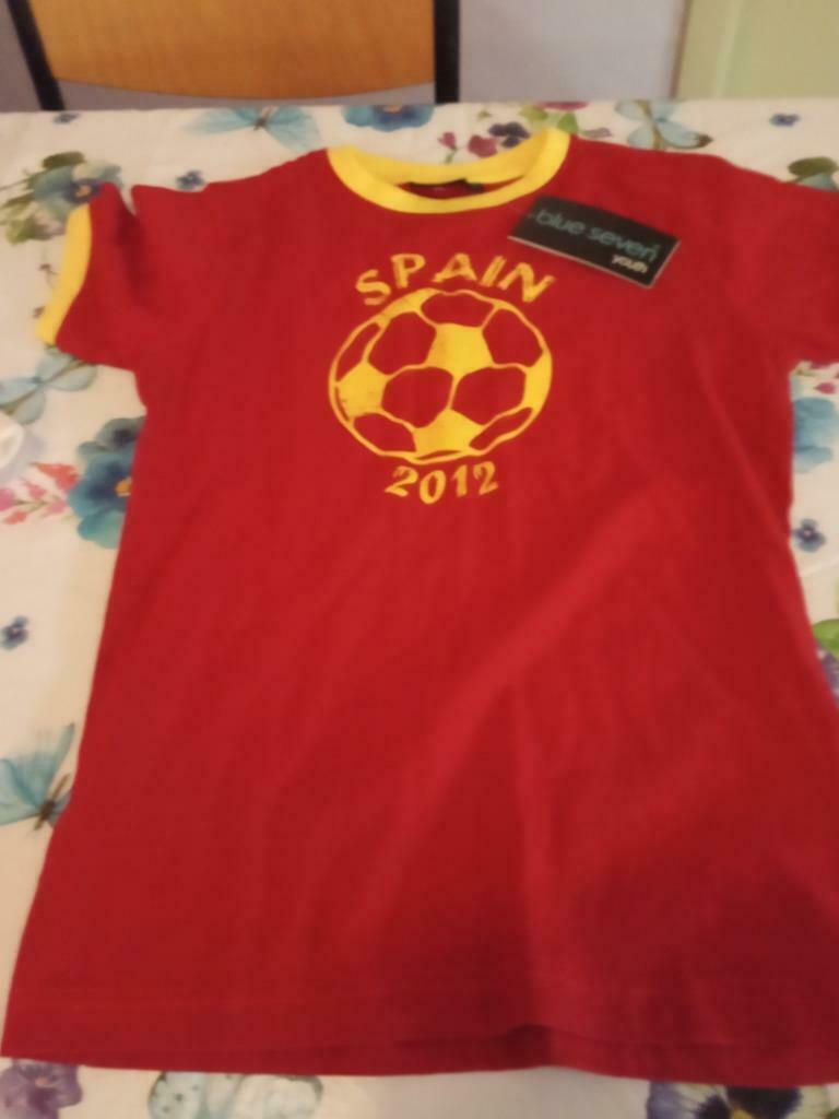 T-shirt Spanje 2012 Nieuw maat 140, Ophalen of Verzenden, Nieuw, Jongen of Meisje, Shirt of Longsleeve