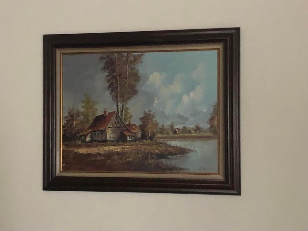 schilderij landschap, Antiek en Kunst, Ophalen