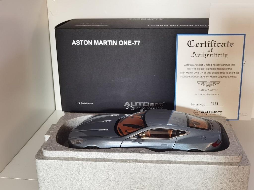 ASTON MARTIN ONE 77 Villa D'Este Italia 1/18 AUTO ART Neuve+, Hobby & Loisirs créatifs, Voitures miniatures | 1:18, Enlèvement ou Envoi