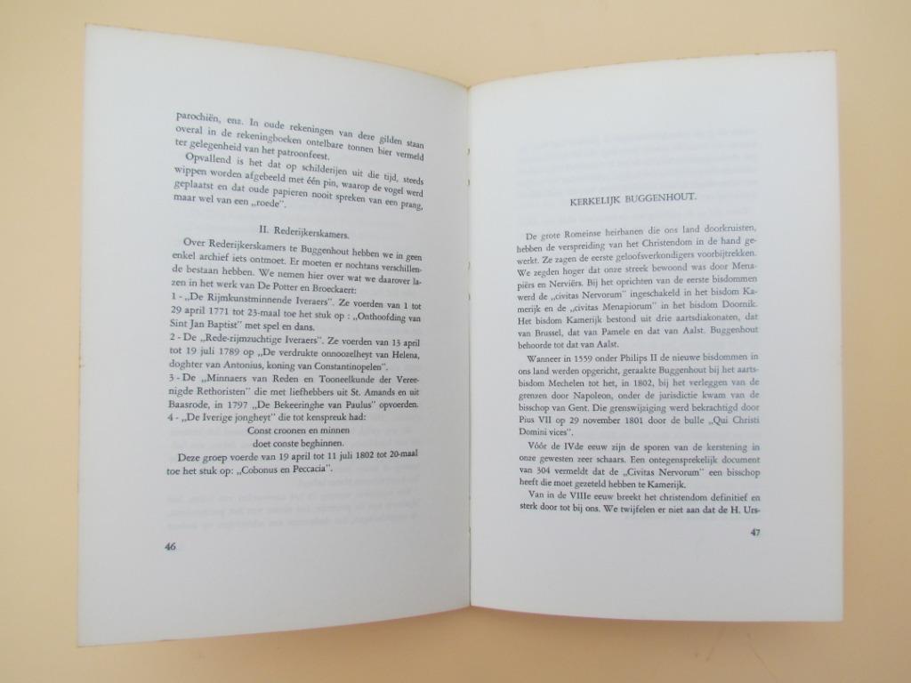 Bijdrage tot de geschiedenis van Buggenhout., Ophalen of Verzenden, 20e eeuw of later, Gelezen