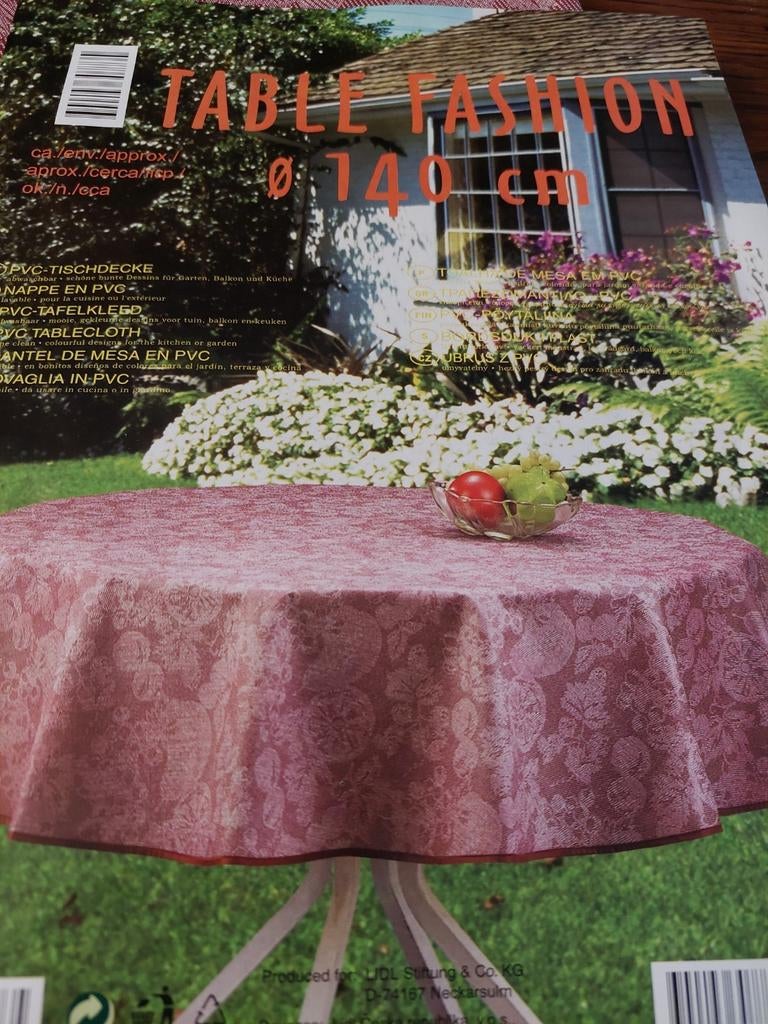 Tafelkleed in pvc rond nieuw, Ophalen of Verzenden, Nieuw, Rond, Buiten